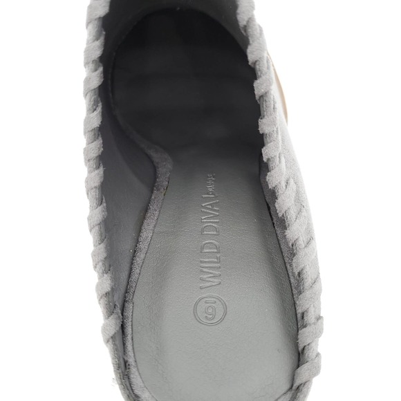 Pointy Toe Stitched Border Chunky Heel Mule - Picture 4 of 10